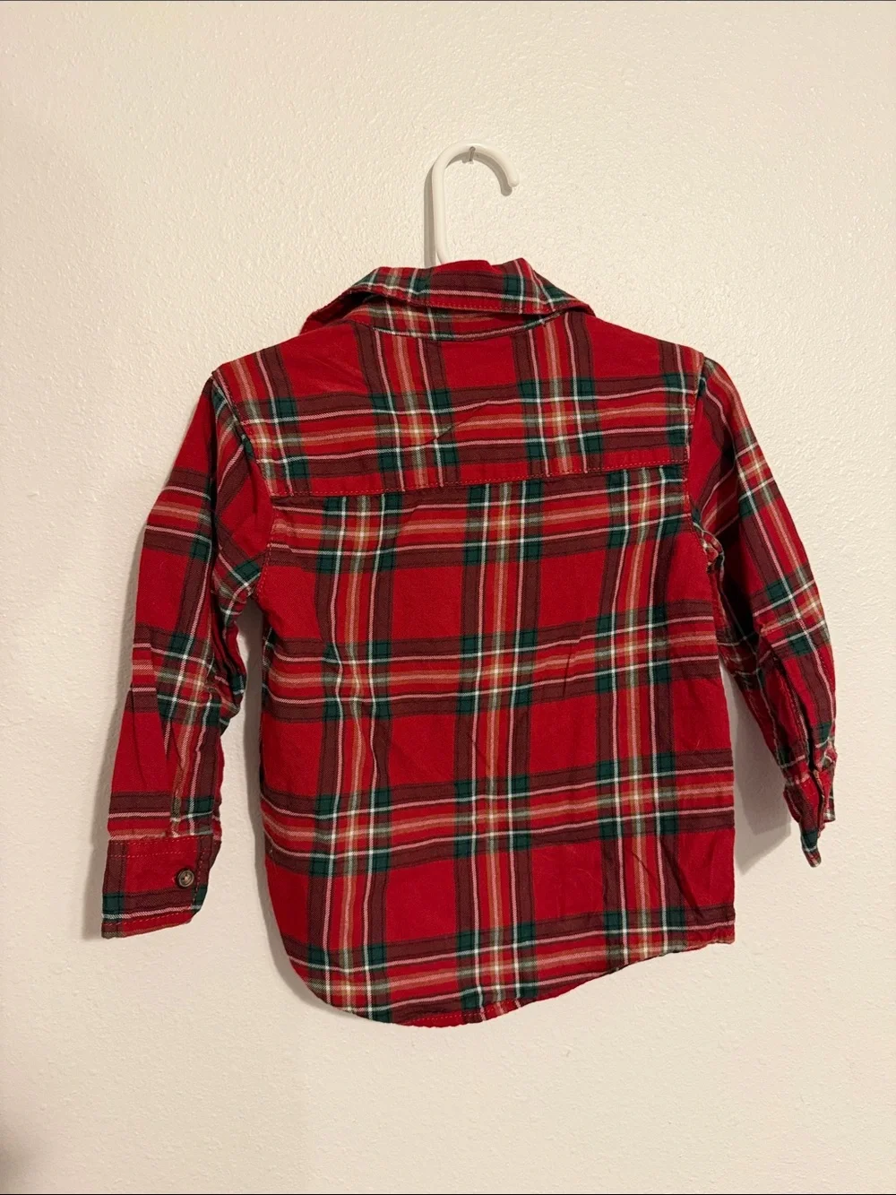 Carter's Red Green Plaid Button-Down Shirt